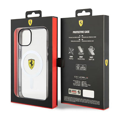Ferrari Outline Magsafe – dėklas, skirtas „iPhone 14“ (skaidrus)