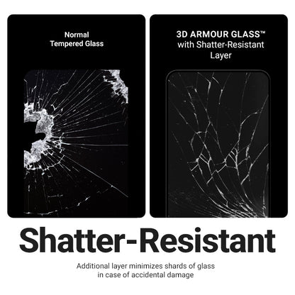 Crong 3D Armour Glass - Grūdintas stiklas iPhone Air + Montavimo rėmelis