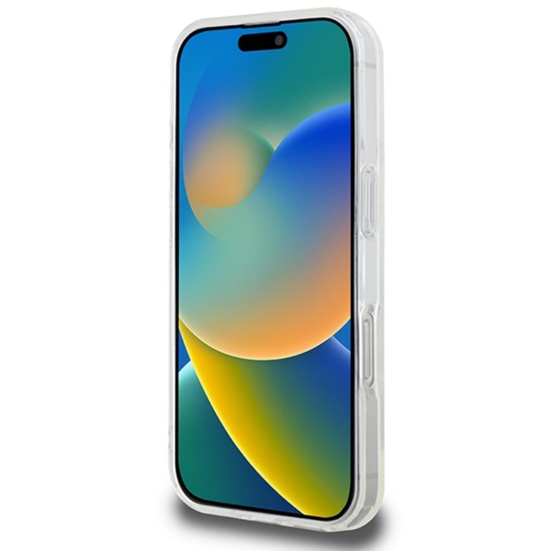 Karl Lagerfeld IML Metal Karl Head MagSafe - dėklas iPhone 16 Pro Max (baltas)