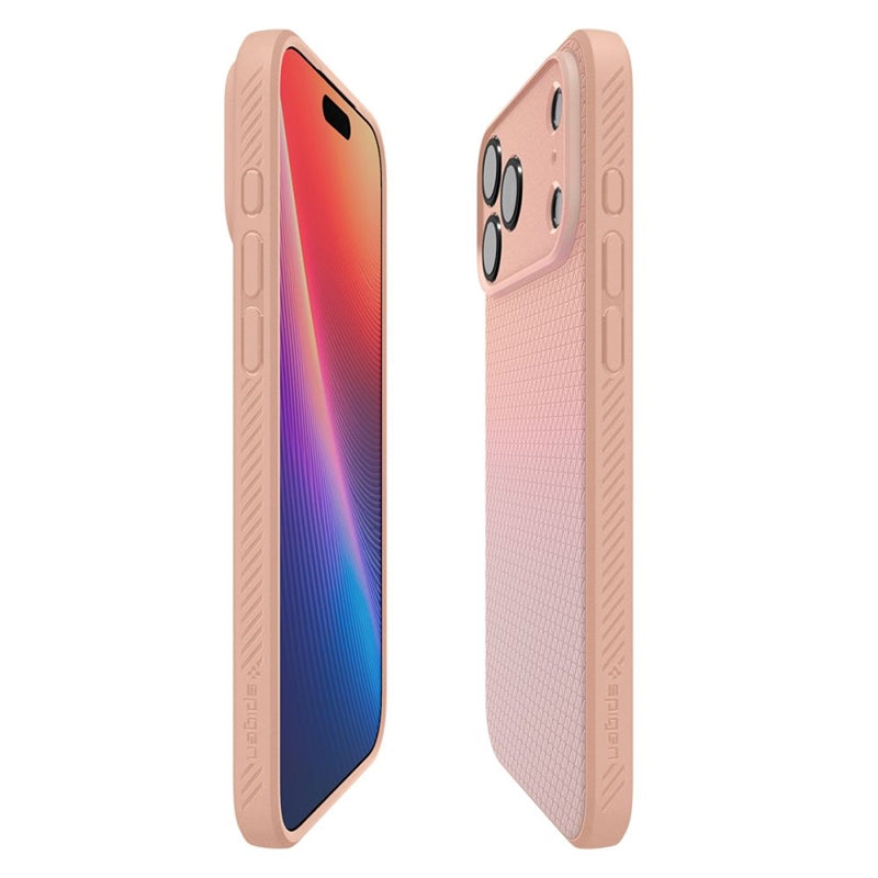 Spigen Liquid Air - Dėklas, skirtas iPhone 17 Pro Max (Rožinis titanas)