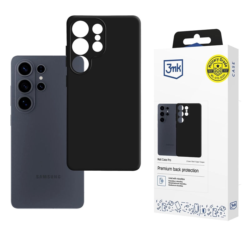 3mk Matt Case Pro - Dėklas, skirtas Samsung Galaxy S26 Ultra (Juodas)