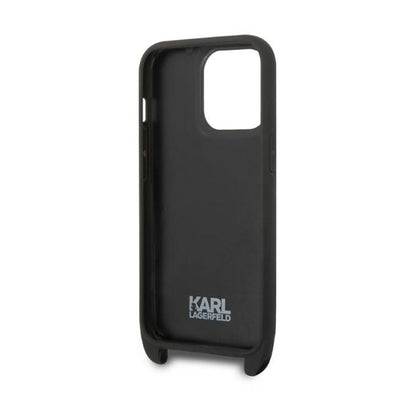 Karl Lagerfeld NFT Monogram Ikonik Patch – dėklas skirtas iPhone 14 Pro (juodas)
