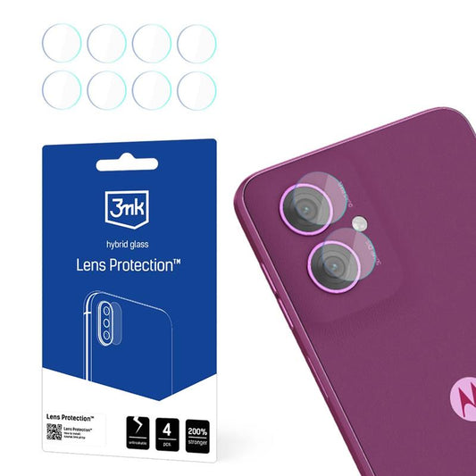 3mk Lens Protection - Kameros objektyvo stiklas Motorola Moto G55 5G (4 rinkiniai)