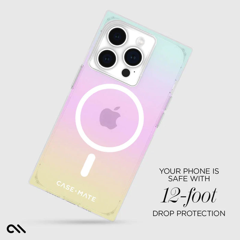 Case-Mate BLOX MagSafe – „iPhone 15 Pro“ dėklas („Rainbow Frosting“)
