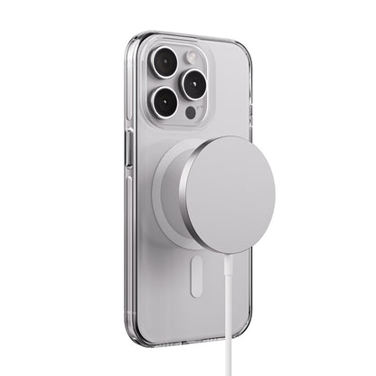 Crong Clear MAG Pro - „iPhone 15 Pro“ dėklas su MagSafe (Skaidrus)