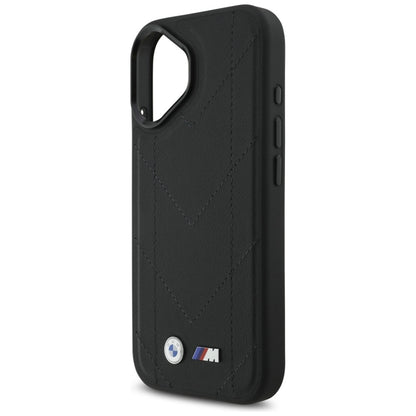 BMW M Dyjuotas logotipas MagSafe - iPhone 17 dėklas (juodas)