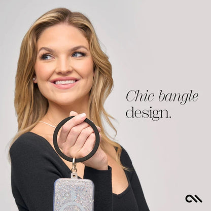 Case-Mate telefono apyrankė – riešo dirželis išmaniajam telefonui (juodas)