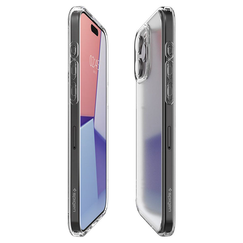 Spigen Ultra Hybrid dėklas, skirtas iPhone 15 Pro (Matinis skaidrus)