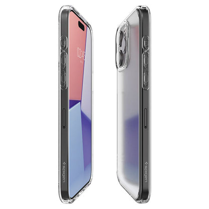 Spigen Ultra Hybrid dėklas, skirtas iPhone 15 Pro (Matinis skaidrus)