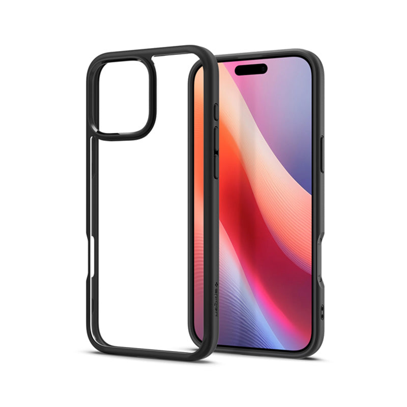 Spigen Ultra Hybrid – dėklas, skirtas iPhone 16 Pro Max (matinis juodas)