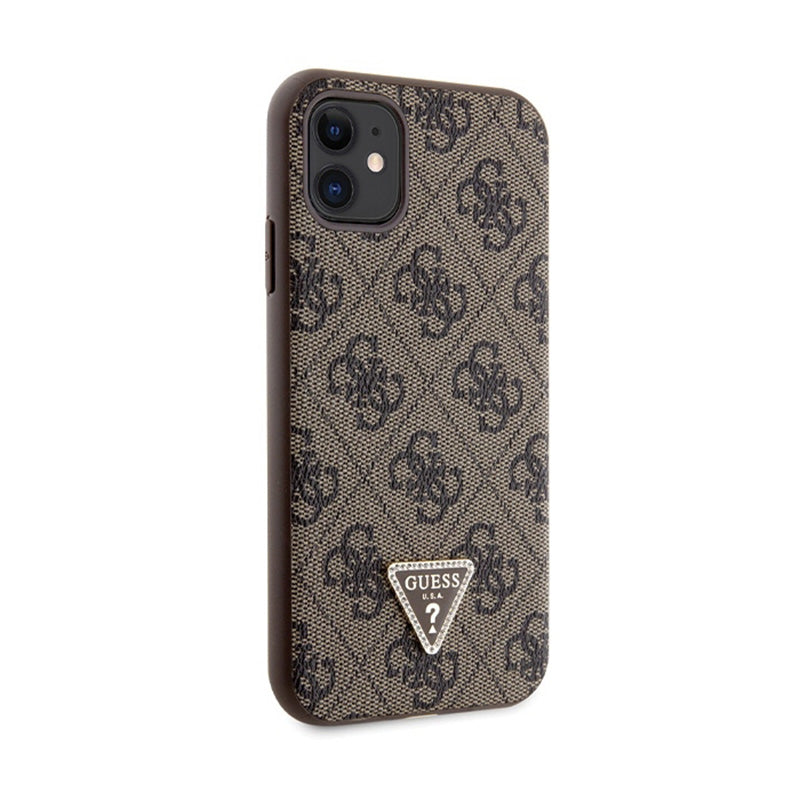 Guess Crossbody 4G Metal Logo – iPhone 11 dėklas (rudas)