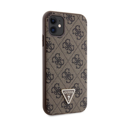 Guess Crossbody 4G Metal Logo – iPhone 11 dėklas (rudas)