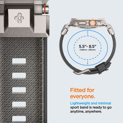 Spigen DuraPro Armor – apyrankė, skirta „Apple Watch“ 44/45/46/49 mm (pilka)