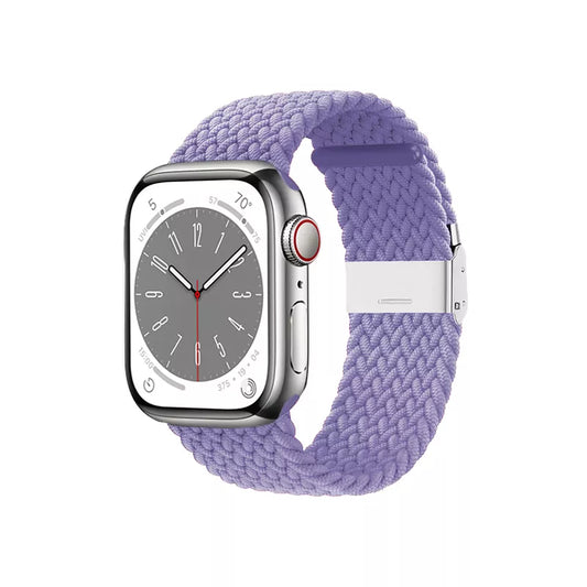 Crong Wave Band – pintinė apyrankė, skirta „Apple Watch“ 38/40/41/42 mm (violetinė)