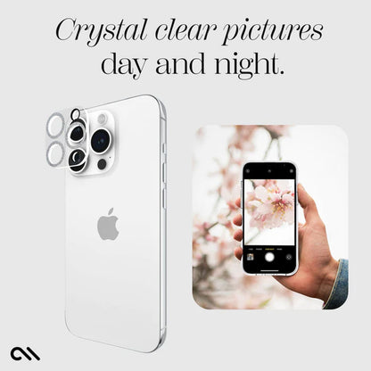Case-Mate Sparkle lęšių apsauga – apsauginis stiklas „iPhone 15 Pro“ / „iPhone 15 Pro Max“ kamerai („Twinkle“)