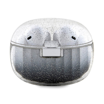 Guess Glitter Gradient – TWS „Bluetooth“ ausinės + įkrovimo dėklas (juoda)