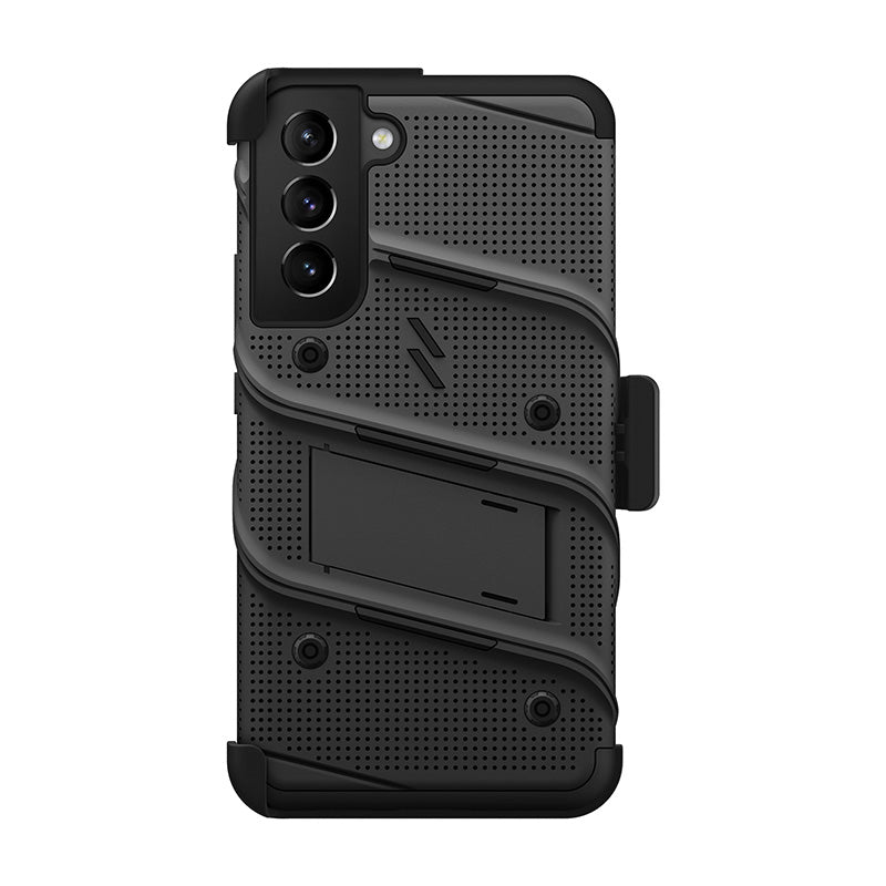 ZIZO BOLT paketas Samsung Galaxy S22+ dėklas – juodas ir juodas