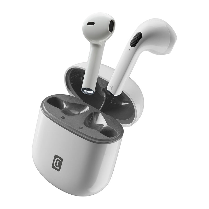 Cellularline Style Color – „Bluetooth V5.3“ TWS belaidės ausinės su įkrovimo dėklu (baltos)