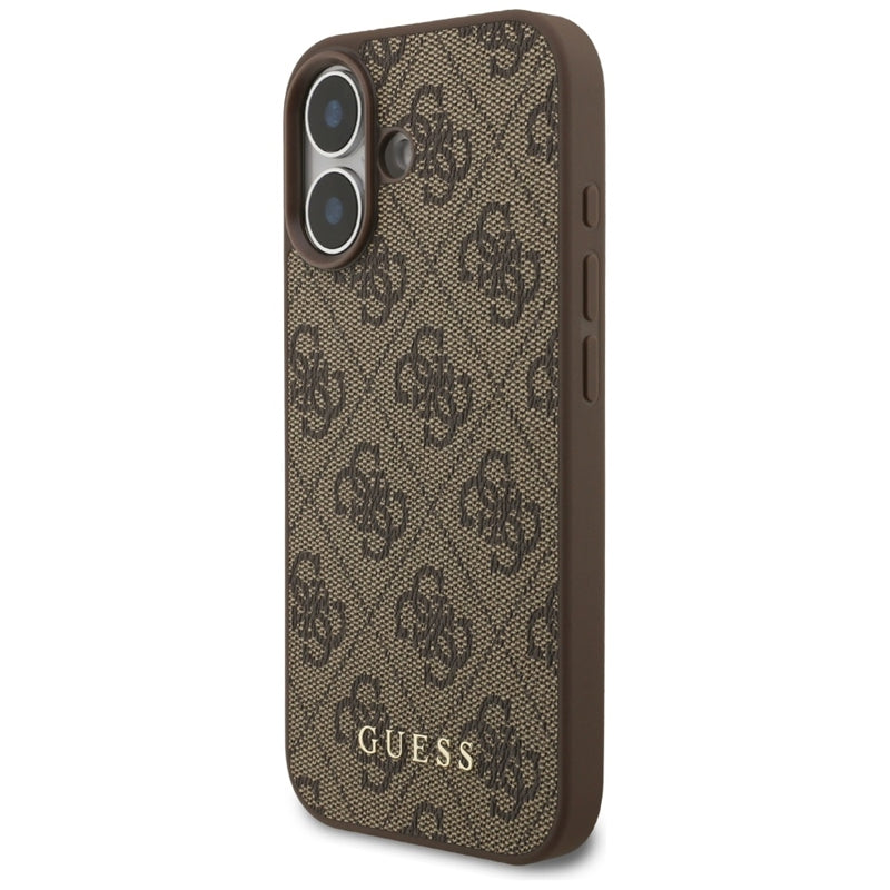 Guess 4G Klasikinis - Dėklas iPhone 17 (rudas)