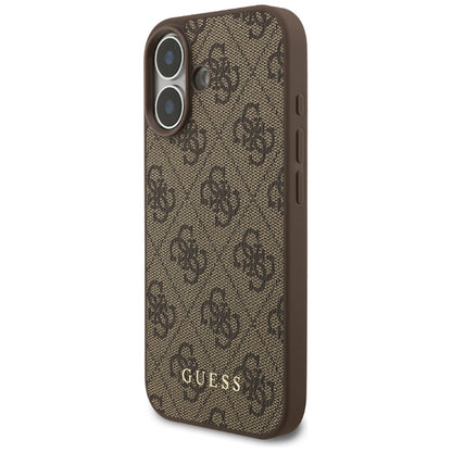 Guess 4G Klasikinis - Dėklas iPhone 17 (rudas)