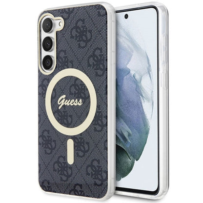 Guess 4G MagSafe – dėklas, skirtas Samsung Galaxy S23 (juodas)