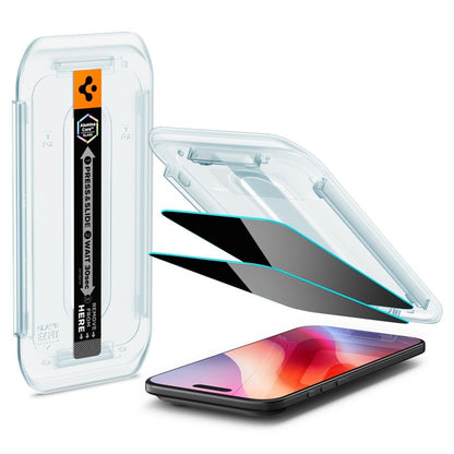 Spigen GLAS.TR EZ FIT Privatumo 2 vnt. - Grūdintas stiklas su privatumo filtru, skirtas iPhone Air