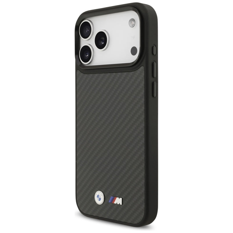 BMW M Kevlar Matinis MagSafe dėklas - iPhone 17 Pro Max (Juodas)