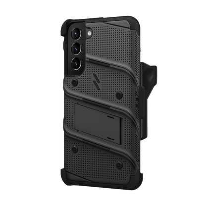 ZIZO BOLT paketas Samsung Galaxy S22+ dėklas – juodas ir juodas