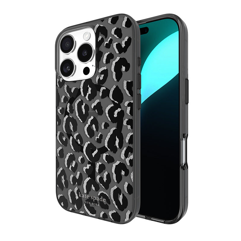 Kate Spade New York Protective MagSafe – dėklas iPhone 16 Pro (City Leopard)