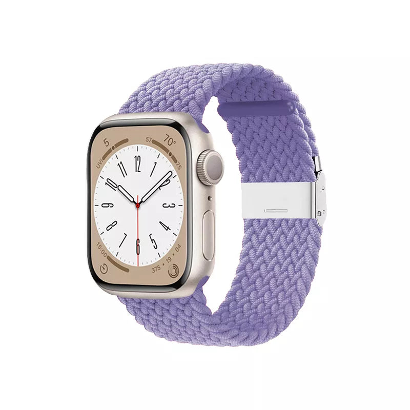 Crong Wave Band – pintinė apyrankė, skirta „Apple Watch“ 38/40/41/42 mm (violetinė)
