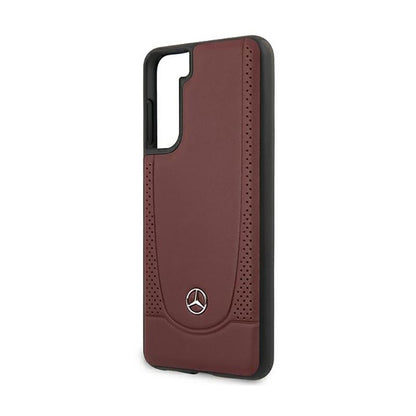 Mercedes Leather Urban Line – dėklas, skirtas „Samsung Galaxy S21+“ (raudonas)