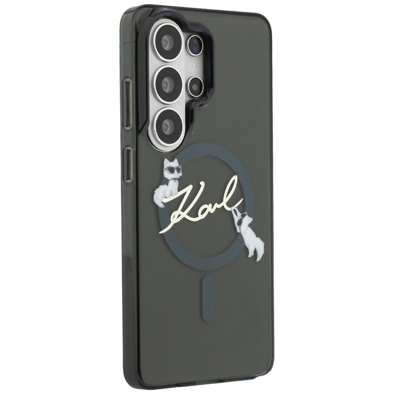 Karl Lagerfeld IML KC Script MagSafe - Samsung Galaxy S26 Ultra dėklas (juodas)