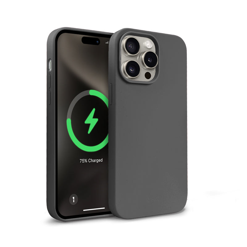Crong Spalvos Magnetinis dėklas - iPhone 15 Pro MagSafe dėklas (Titano)