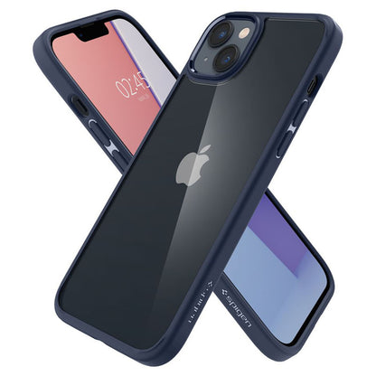 Spigen Ultra Hybrid – dėklas, skirtas iPhone 15 Plus / iPhone 14 Plus (tamsiai mėlynas)