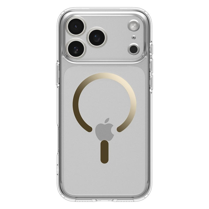 Spigen Ultra Hybrid Mag MagSafe - Dėklas, skirtas iPhone 17 Pro Max (Skaidrus/Auksinis)