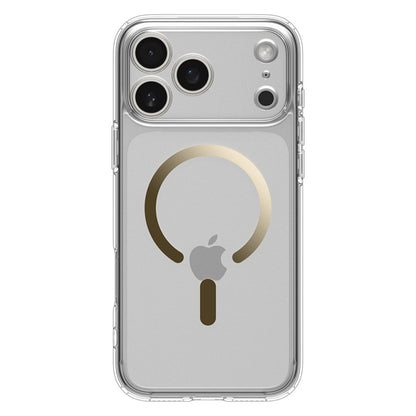 Spigen Ultra Hybrid Mag MagSafe - Dėklas, skirtas iPhone 17 Pro Max (Skaidrus/Auksinis)
