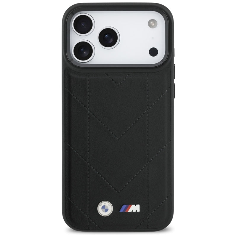 BMW M Dygsniuotas Logotipas MagSafe - iPhone 17 Pro Max dėklas (juodas)