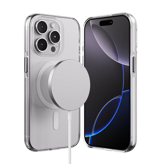 Crong Clear MAG Pro – iPhone 15 Pro dėklas su MagSafe (skaidrus)