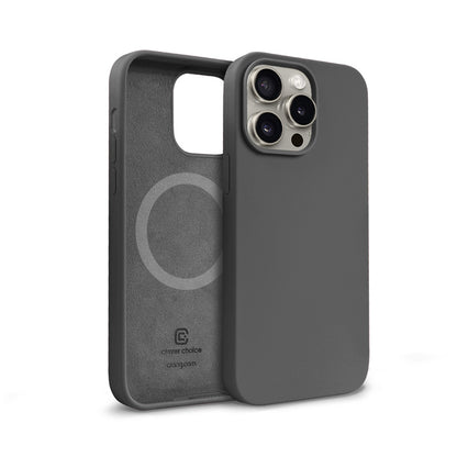 Crong Spalvos Magnetinis dėklas - iPhone 15 Pro MagSafe dėklas (Titano)
