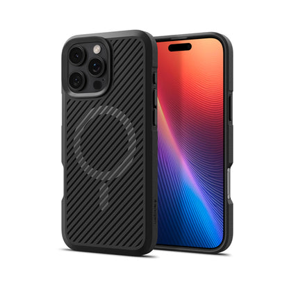 Spigen Core Armor Mag MagSafe – dėklas iPhone 16 Pro (matinė juoda)