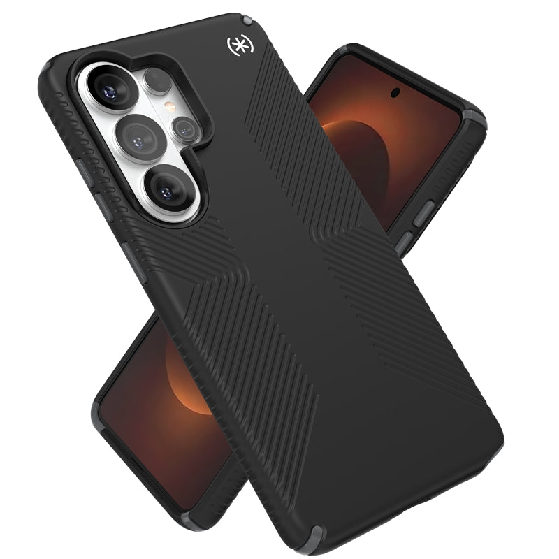 Speck Presidio2 Grip Magnet - Samsung Galaxy S26 Ultra MagSafe dėklas (juodas/skalūno pilkumo/baltas)