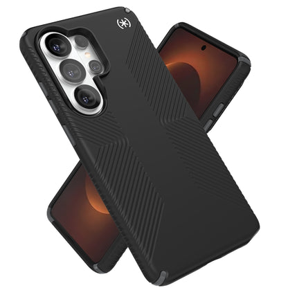 Speck Presidio2 Grip Magnet - Samsung Galaxy S26 Ultra MagSafe dėklas (juodas/skalūno pilkumo/baltas)