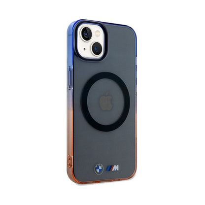 BMW Gradient Bumper MagSafe – dėklas, skirtas iPhone 15 Plus (pilkas)