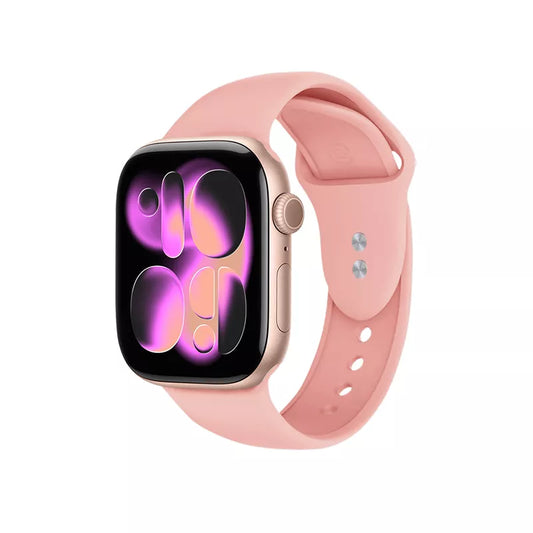 Crong Liquid - dirželis skirtas Apple Watch 38/40/41/42mm (lašišos spalvos)