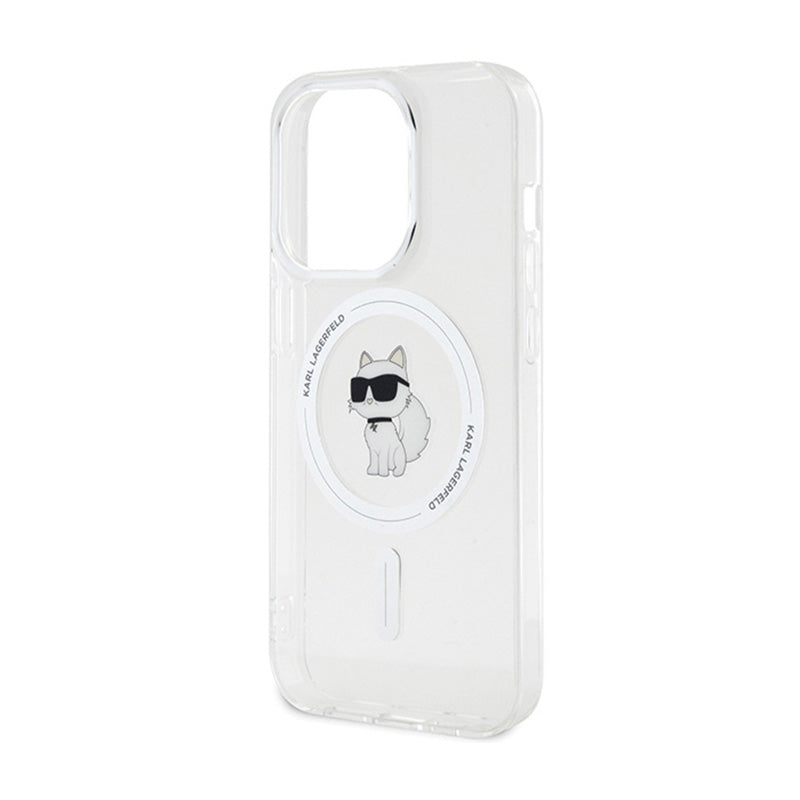 Karl Lagerfeld IML Choupette MagSafe – dėklas, skirtas iPhone 13 Pro Max (skaidrus)
