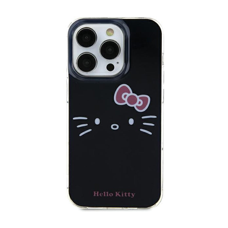 Hello Kitty IML Kitty Face – „iPhone 15“ dėklas (juodas)
