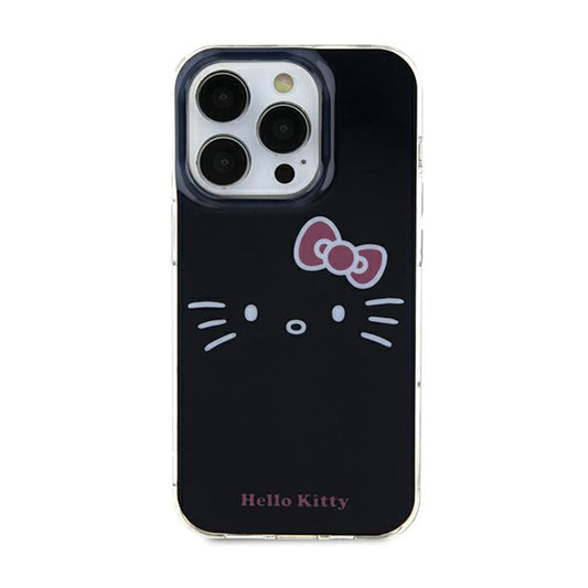 Hello Kitty IML Kitty Face – „iPhone 15“ dėklas (juodas)