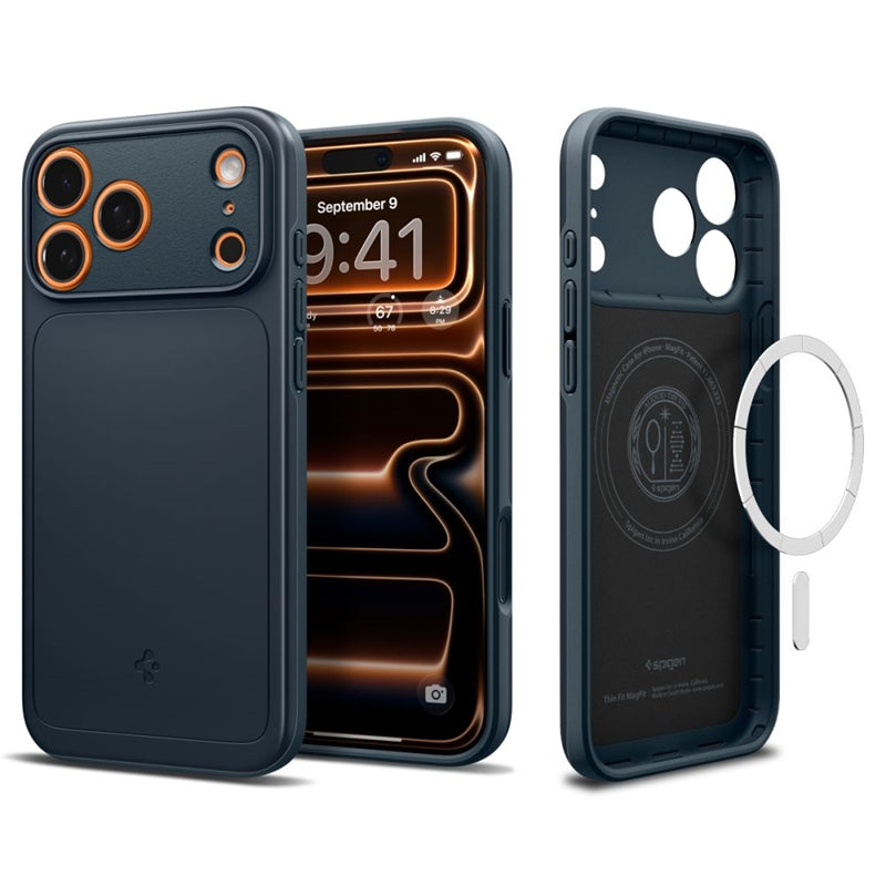 Spigen Thin Fit Mag MagSafe – Dėklas iPhone 17 Pro Max (Metal Slate)