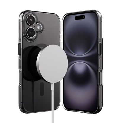 Crong Clear MAG Pro - iPhone 16 MagSafe dėklas (juodas)