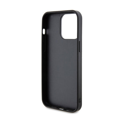 Guess Rhinestone Metal Logo – Dėklas, skirtas „iPhone 15 Pro“ (geltonas)